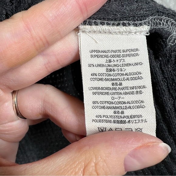 Free People We The Free Grey Ombré Sun Dial Oversized Tee - Picture 5 of 6